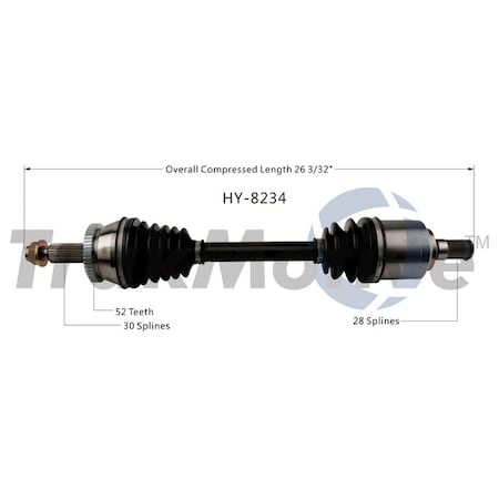 Surtrack Axle Cv Axle Shaft, Hy-8234 HY-8234